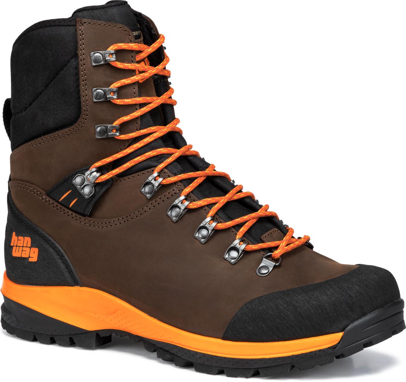 Hanwag Kalixfors Mid SF Extra GORE-TEX, brun med oransje detaljer