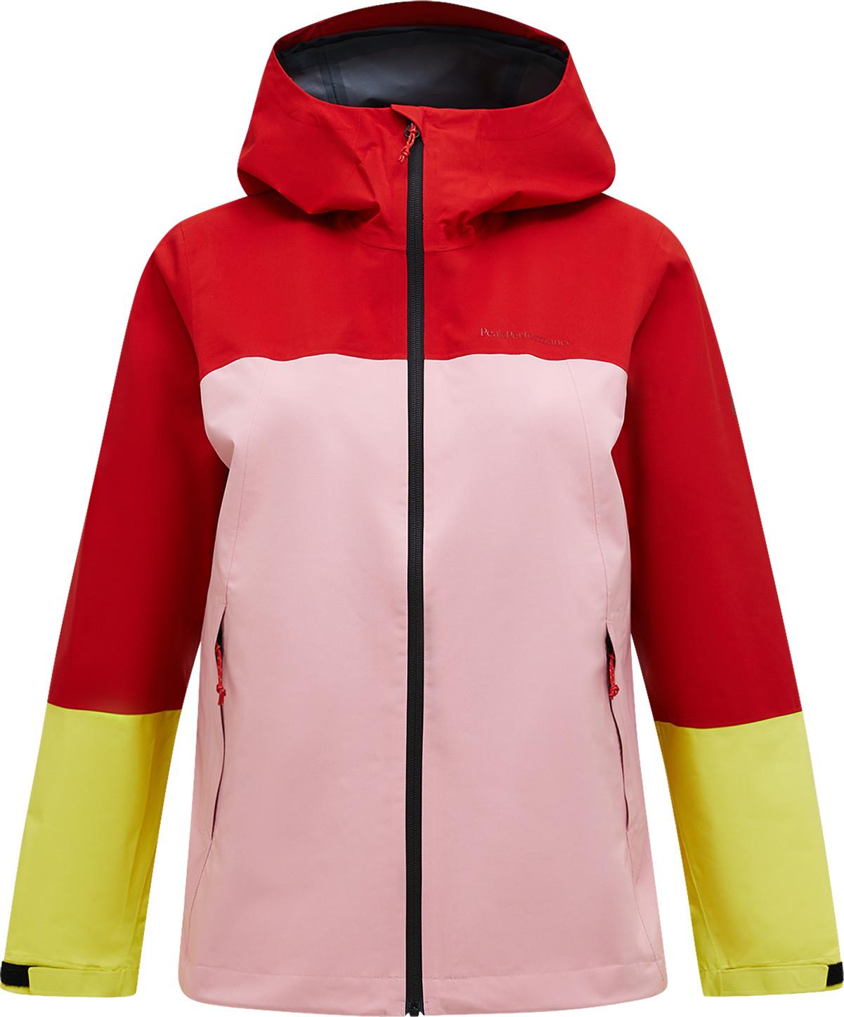 Peak Performance Trail Hipe Shell Jacket i rødt, dame