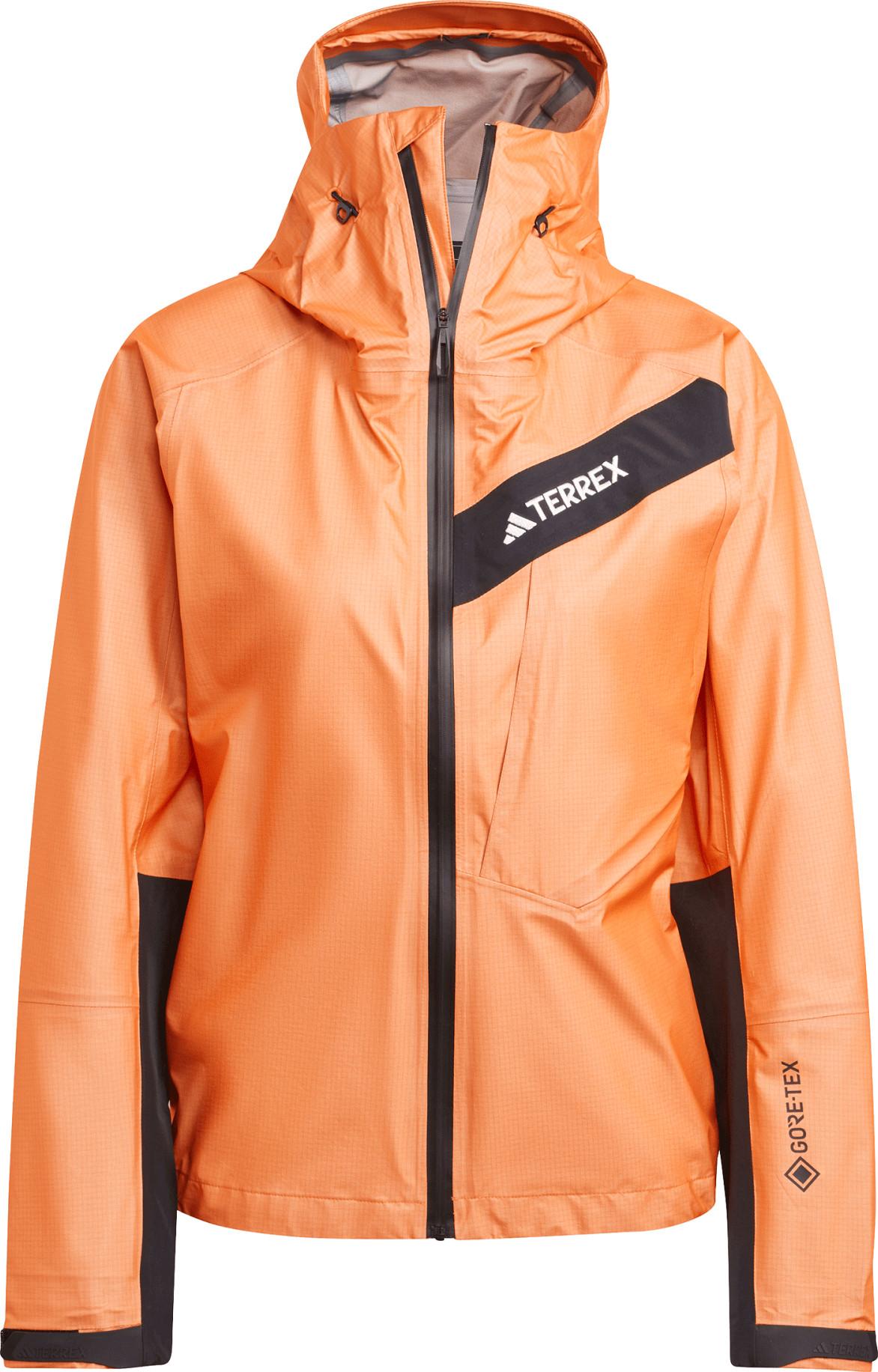 Adidas Terrex Techrock GORE-TEX regnjakke dame i oransje