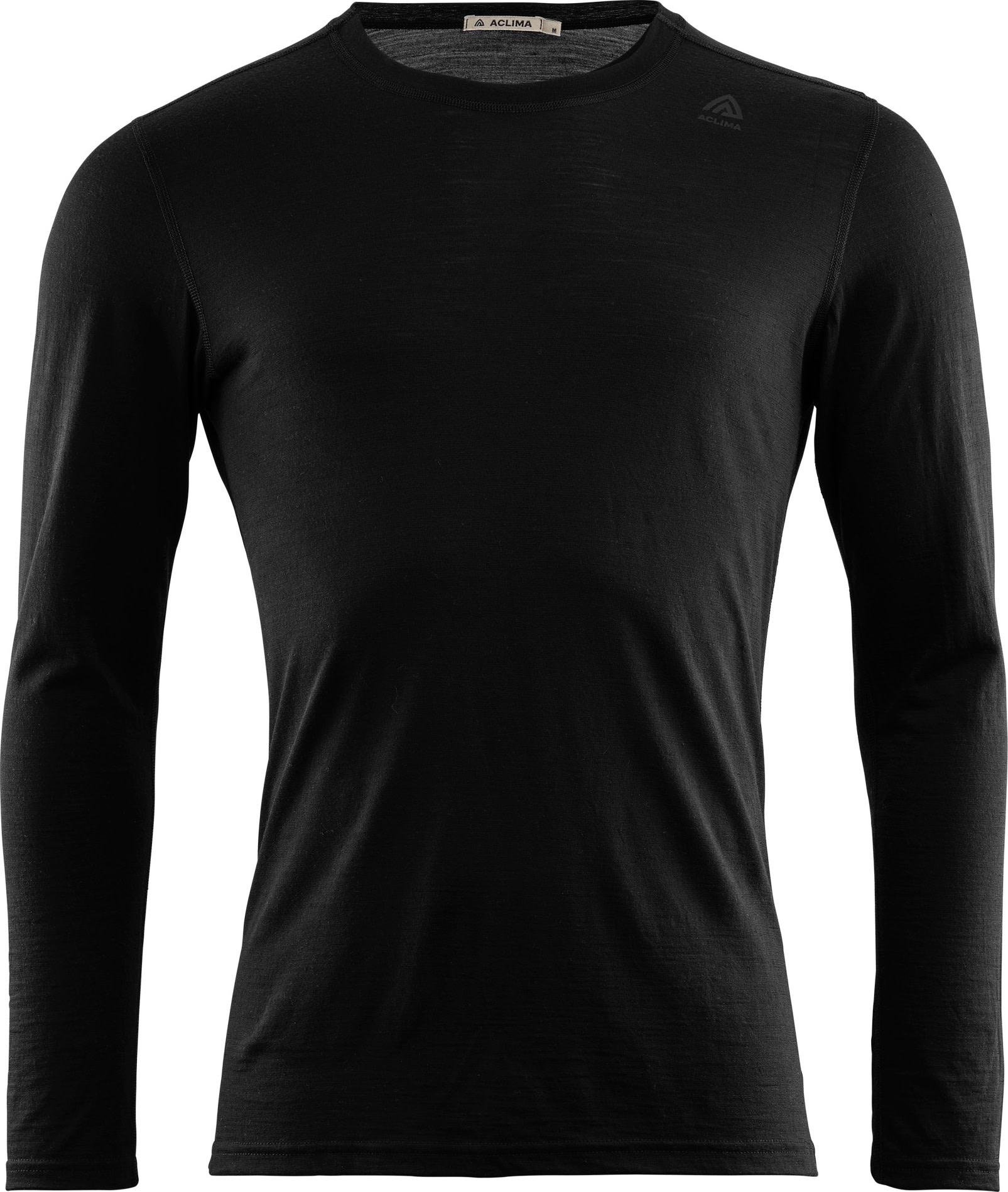 Aclima LightWool Undershirt langermet i sort, herre