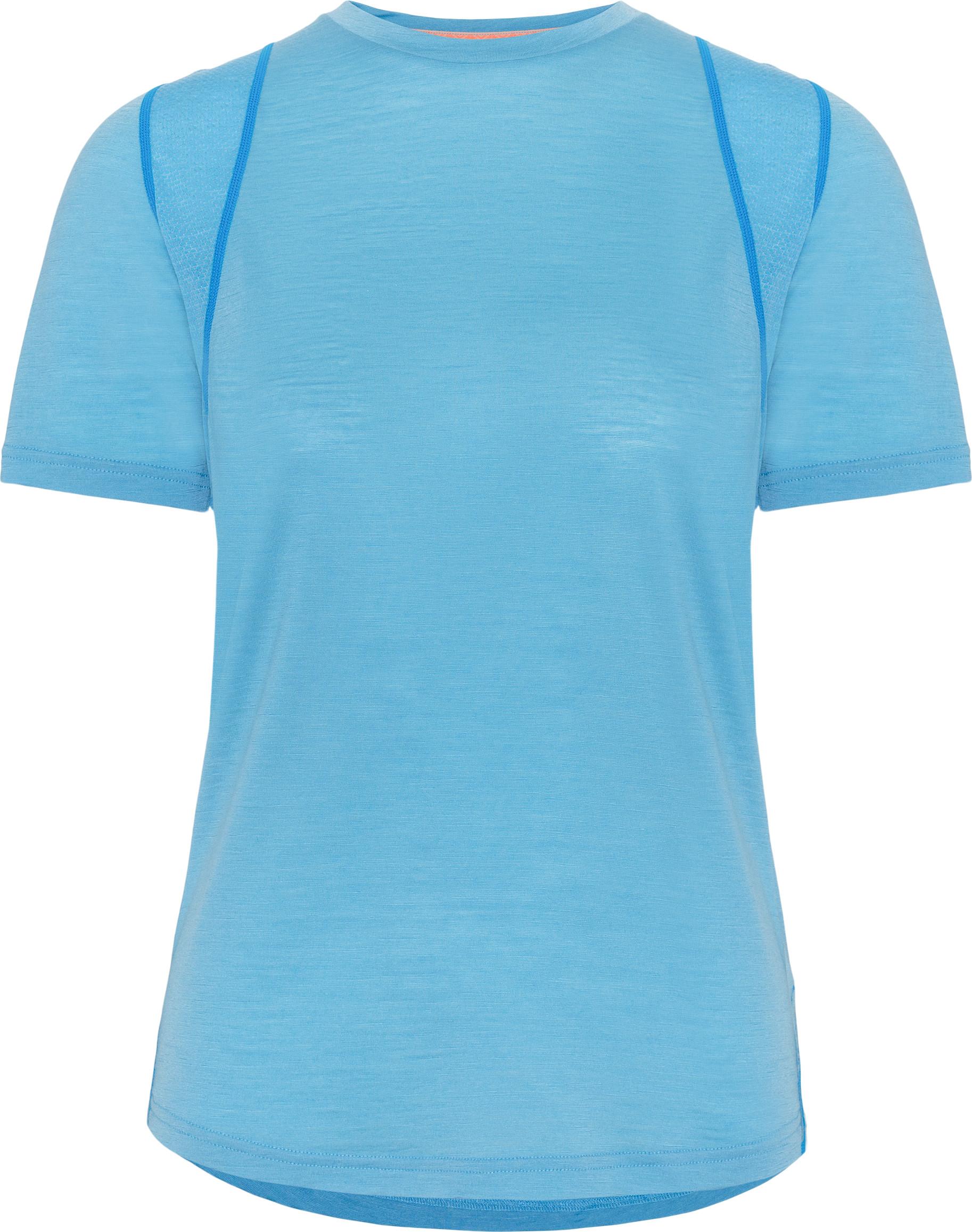Kari Traa Embla Wool Tee i fargen Ocean, dame