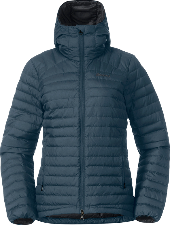 Bergans Lava Light dunjakke med hette i Orion Blue, dame
