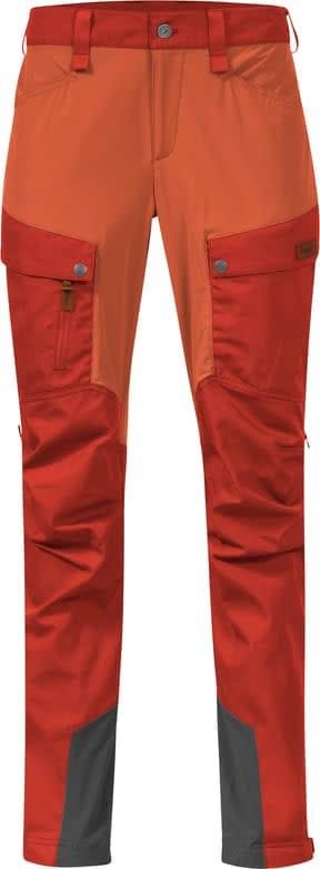 Bergans Women's Nordmarka Favor Outdoor Pants i Dark Brick/Brick