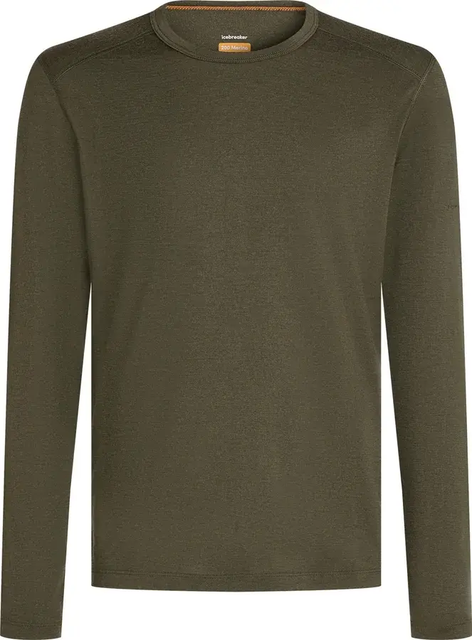 Icebreaker Men's 200 Oasis Long Sleeve Crewe Dk Loden produktbilde